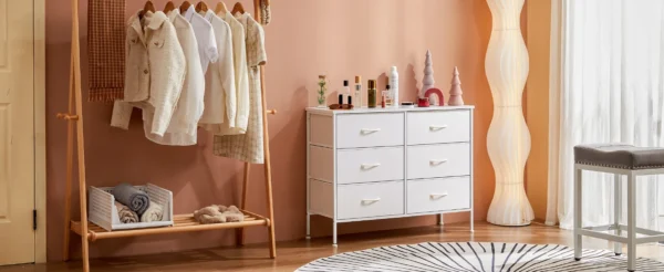 Sdc6bda5a45424beb892c7ec562c015c1W.webp 6 Fabric Drawers Nightstand For Bedroom Bedside Sofa Table With Storage