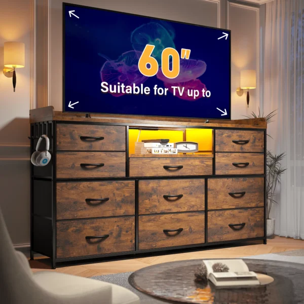 Se2d01342fc1a4fa3a3e8ed242c4caa84I.webp EnHomee 60" TV Stand with 11 Drawers – LED Lighting