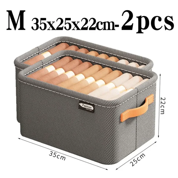Se8c7acad29fe4692bf2a4bbf8cc8f1908.webp Thicken Clothes Organizer Pants Sweater Storage Cabinets Drawers Organizer Jeans Storage Box Wardrobe Clothes Storage Organizers
