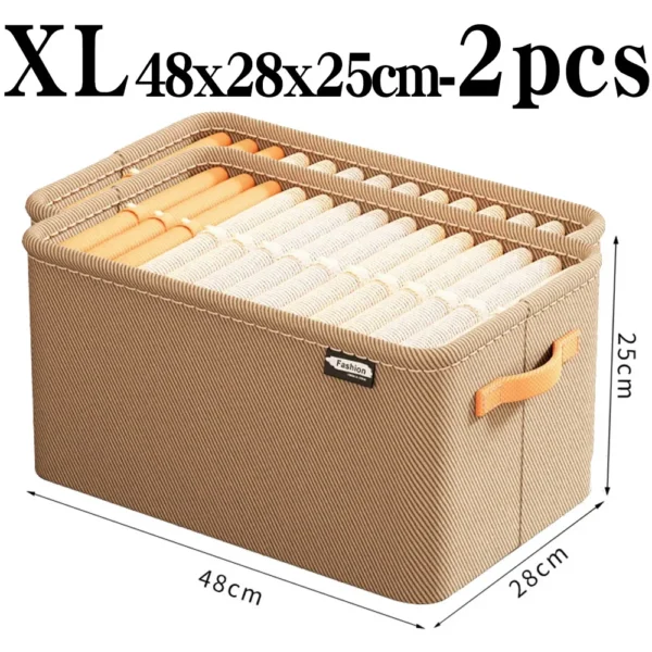 Sedc445a1a3ba40c9a6ebdc43a0d210a60.webp Thicken Clothes Organizer Pants Sweater Storage Cabinets Drawers Organizer Jeans Storage Box Wardrobe Clothes Storage Organizers