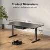 Electric Standing Desk Height Adjustable Gaming Computer Workstation with Memory 176lbs