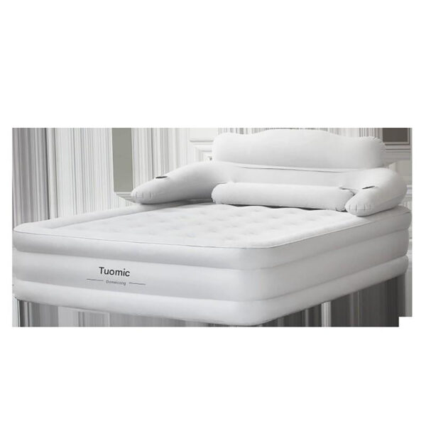 2 Persons Inflatable Mattress Camping Folding Outdoor Indoor Home Air Cushion 48cm High Bed Lazy Laying Soft Skin-friendly