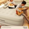 2 Persons Inflatable Mattress Camping Folding Outdoor Indoor Home Air Cushion 48cm High Bed Lazy Laying Soft Skin-friendly