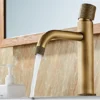 Basin Faucets Antique Bronze Bathroom Faucet Hot & Cold Brass Bathroom Sink Faucet
