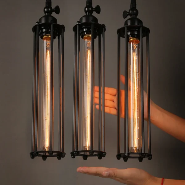 Vintage Pendant Light Loft Retro Chandelier Pendant Lamp E27 Base Industrial Hanging light Edison