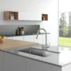 Kitchen Faucet Flexible Pull Out 2 Modes Nozzle Hot Cold Water Mixer Tap Deck Mounted Sprayer and Stream SUS 304 Faucets