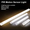 Wireless USB Rechargeable Motion Sensor LED Bar Light Induction Night Light Portable Cordless Magnetic