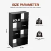 9 Cube Storage Organizer Wooden Shelf Bookcase Open Bookshelf for Living Room and Home Office Display Storage Bookcase