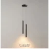 Nordic LED Cord Pendant Lighting for Kitchen Bedside Adjustable Line Suspended Hanging Lamps Chandelier