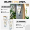 S03e72381ab0d43dd8fa9fd5eedffb9b1k.webp Modern Crystal Wall Lamp 3-Layer Wall Crystal Sconce Light E14 Led Corn Lights
