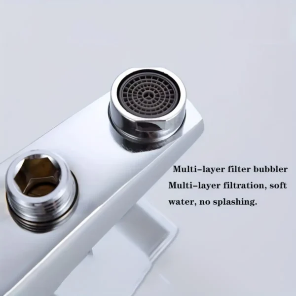 Shower Faucet Made of Alloy Material, Wall-Mounted Triple Mixer Faucet, Comfortable to Hold, Suitable for Home Bathroom