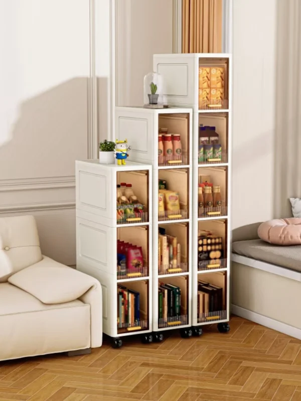 S04eac85cf816406d9d7e0cdd15d66b1d2.webp Gap storage cabinet, multi-functional ultra-thin organizer-suitable for kitchen and bathroom gaps, storage cabinet, home storage