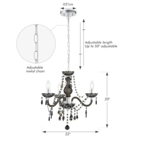 Chandelier Small Crystal Chandeliers Lighting Mini Acrylic Chandelier 3 Light Modern Pendant Light Fixtures