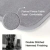 Square Plush Kitchen Rug Soft Flannel Non Slip Absorbent Floor Mat for Bathroom Toilet