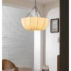 Japanese Wabi Sabi Retro Fabric Pendant Lights Living Dining Room Chandelier Lighting