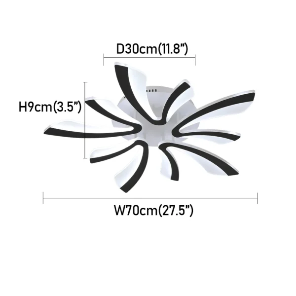 S0f858097ff61453db67039b6d6c9f518w.webp Acrylic Modern Ceiling Lamp Chandelier Pendant Light Led Living Dining Room Luminair Nordic Indoor Hotel Flower Decor