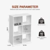 9 Cube Storage Organizer Wooden Shelf Bookcase Open Bookshelf for Living Room and Home Office Display Storage Bookcase