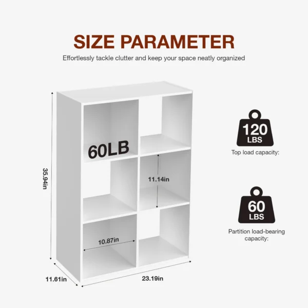 9 Cube Storage Organizer Wooden Shelf Bookcase Open Bookshelf for Living Room and Home Office Display Storage Bookcase