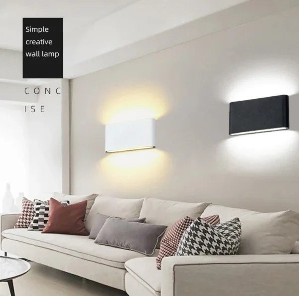 Nordic Wall Light  Aluminum IP65 Waterproof Indoor Wall Lamp Up Down Corridor Lights for Home Stairs