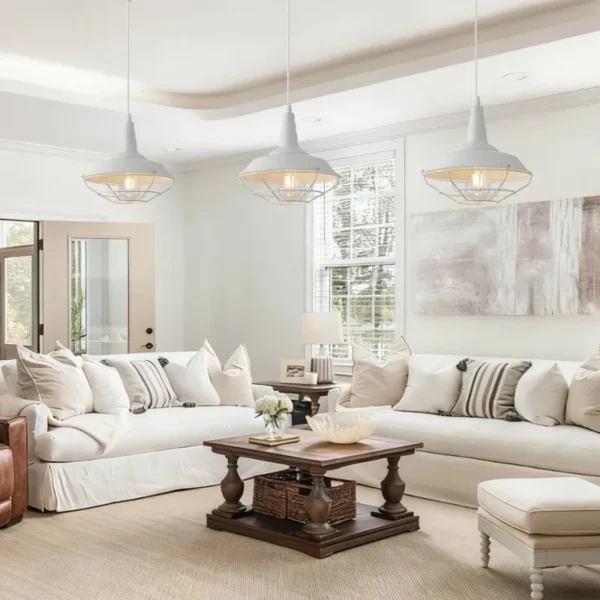 S1148f860cde0464d871fba2a44bcdcebA.webp 3- Light Red Vintage Pendant Light Retro Loft Chandelier Pendant Home Lighting for Living Room Kitchen Dining Bedroom (Set of 3)