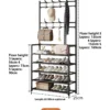 Multi-layer Door-mounted Shoe Hat Rack - Simple Assembly Household Integrated Multi-functional Storage Cabinet for Home Use
