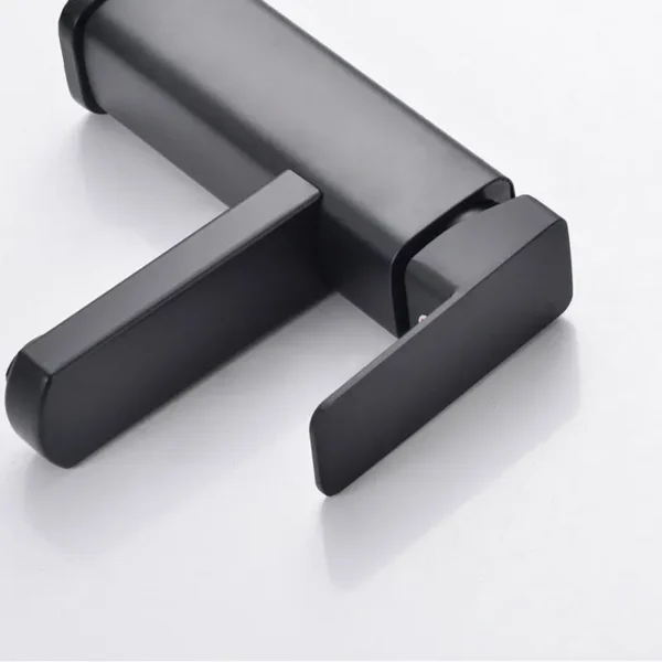 Bathroom Faucets Black/Chrome Hot and Cold Mixer Faucets Vanity Bathroom Kitchen Deck Mounted Bathroom Sink Faucets