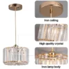 Modern Pendant  Light Luxury Chandelier Led Crystal Ceiling Lamp
