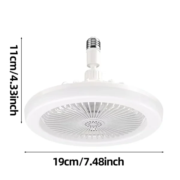 Rotatable 3in1 Ceiling Fan with Remote Control Lighting Lamp E27 Converter Base