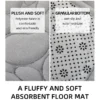 S136946489e0c4bbfac3553dec67f952ep.webp 1 Set of Solid Color Simple Bathroom Water-absorbing and Non-slip Floor Mat Stone Pattern, Comfortable and Soft, Three-piece Set