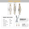 S14a69cac32c4429b8df4fbceba019ee79.webp Modern Crystal Wall Lamp 3-Layer Wall Crystal Sconce Light E14 Led Corn Lights