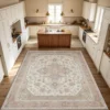 Blush Vintage Rug, Soft & Comfortable, All Seasons, Easy to Maintain, Machine Washable