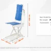 Electric Chair Lift Devices to Lift Elderly off Floor, Height Adjustable, Support Up to 310 LBS,  for Seniors, Patient
