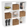 9 Cube Storage Organizer Wooden Shelf Bookcase Open Bookshelf for Living Room and Home Office Display Storage Bookcase