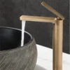 Basin Faucets Antique Bronze Bathroom Faucet Hot & Cold Brass Bathroom Sink Faucet Deck Mounted Lavotory Faucet  Mixer Water Tap