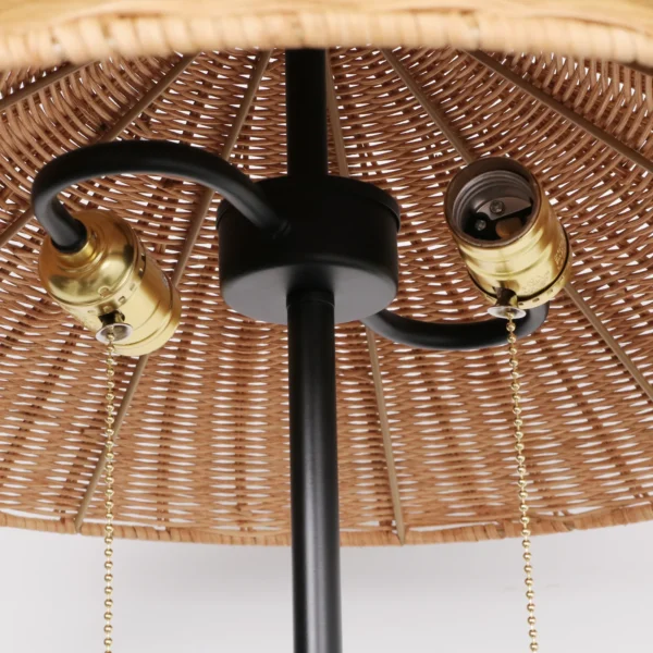 68 inch Floor Lamp Minimalist Rattan lampshade traditional style Lamp Hotel Guest Room Living Room