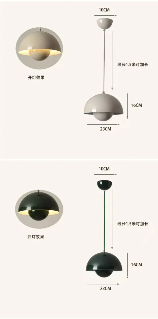 S1bb934666ae74219a62d2096bf00a212L.webp Creative Chandelier Bedroom Study Restaurant Pendant Lights Decorative Lamp Multi-color 23cm