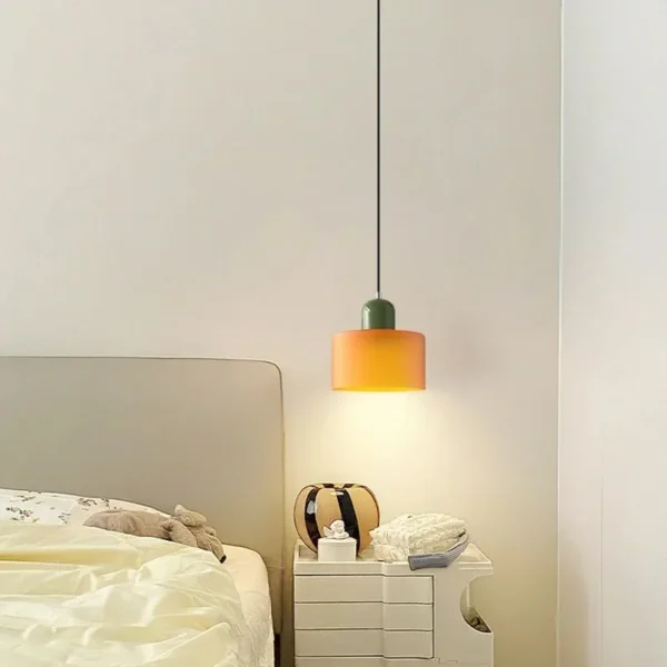 S1da2171e1e8647208dd5127d1dc97696G.webp Nordic Modern Glass Bedroom Bedside Long Line Small Chandelier Restaurant Bar
