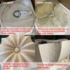 Japanese Wabi Sabi Retro Fabric Pendant Lights Living Dining Room Chandelier Lighting