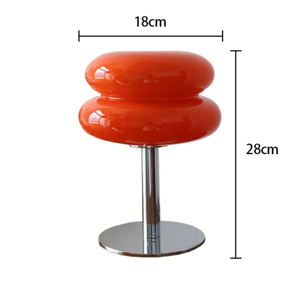 Macaron Glass Table Lamp Trichromatic Dimming Living Room Atmosphere Lamps Eye Protection Decor
