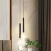 Nordic LED Cord Pendant Lighting for Kitchen Bedside Adjustable Line Suspended Hanging Lamps Chandelier