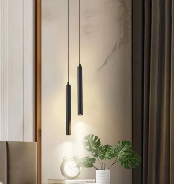 Nordic LED Cord Pendant Lighting for Kitchen Bedside Adjustable Line Suspended Hanging Lamps Chandelier