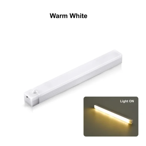 Wireless USB Rechargeable Motion Sensor LED Bar Light Induction Night Light Portable Cordless Magnetic