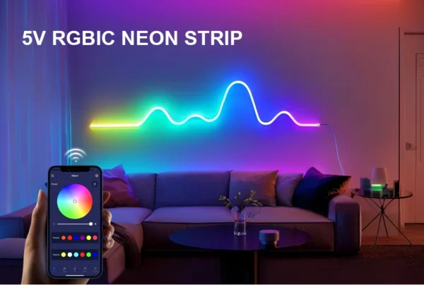 S231d4bdc0ca14fe6a089c1e54f054b346.webp Bluetooth Dream Color RGB LED Neon lights Waterproof Soft Tube Flexible Dimmable Ribbon