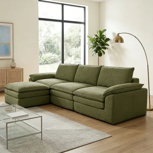 S2574fbe744ab4cc28bef7327a8f54354y.webp Modern Cloud Modular Sofa Set, Soft Thick Memory Foam, Frameless Couch with Pillows, Easy Assembly for Living Room Bedroom