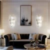 S25b3273ec50e4974a27b0cbc2217ce90l.webp Modern Crystal Wall Lamp 3-Layer Wall Crystal Sconce Light E14 Led Corn Lights