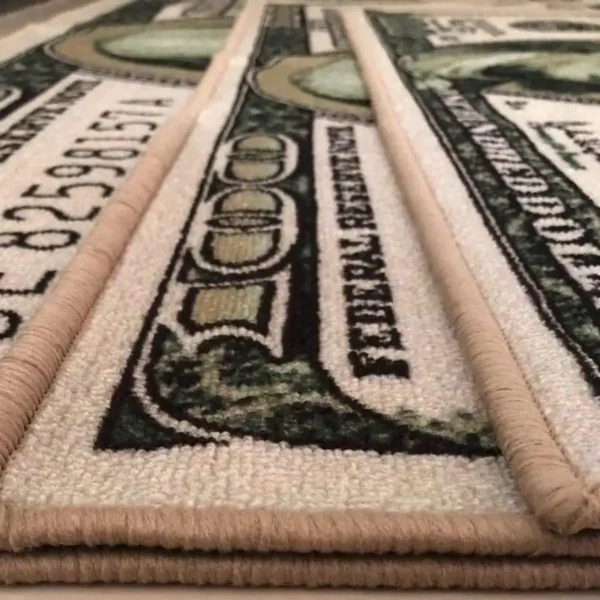 S28d7d5b1b3b74c25bf0dcb89416c00b0Y.webp Money Rugs 100 Dollar Bill Runner Cool Area Rug For Living Room Kitchen Rug Laundry Runner Rug Bedroom Bathroom Mat (20" X 47")