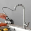 Kitchen Faucets 304 stainless steel Pull Out Kitchen Sink Water Tap Deck Mounted Mixer Stream Sprayer Head Hot Cold Taps