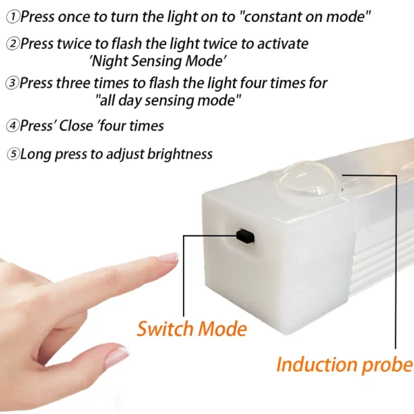 S2c58a115c42c492693e64c13614b3e9bR-1.webp LED Motion Sensor Light Wireless LED Night Light Type C Rechargeable Light Cabinet Wardrobe Lamp Staircase Backlight For Kitchen