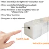 S2c58a115c42c492693e64c13614b3e9bR.webp LED Motion Sensor Light Wireless LED Night Light Type C Rechargeable Light Cabinet Wardrobe Lamp Staircase Backlight For Kitchen
