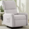 360 Degree Swivel Glider Chair, Rocking Armchair with Side Pocket